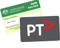 Myki, healthcare card and PTV school card