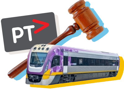 Gavel with train and Myki